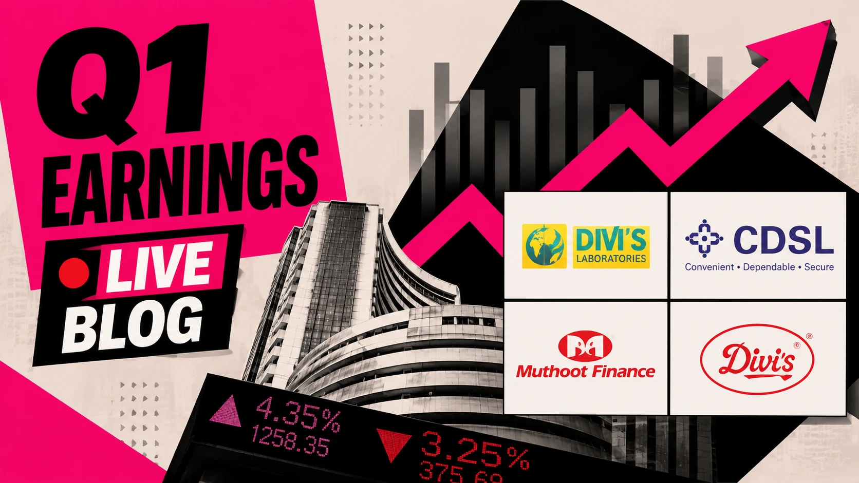 Q1 Results FY27: Divis Labs Profit Surges 65%, Muthoot Finance Jumps 39%, CDSL Posts Strong Growth Amid Earnings Season