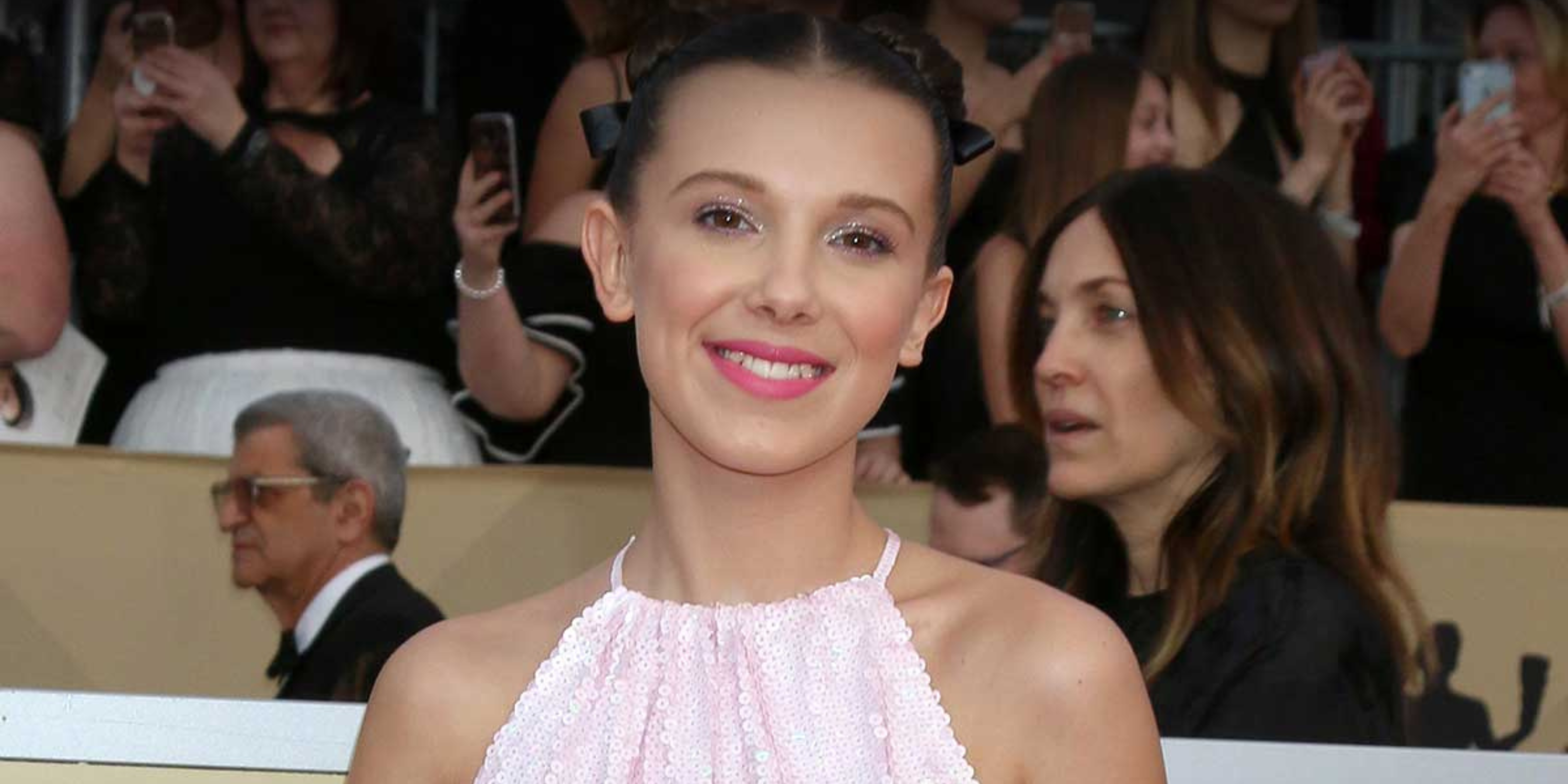 Millie Bobby Brown Rocks the Ultimate It-Girl Look with Her Mini Dress and Puffer Jacket Combo
