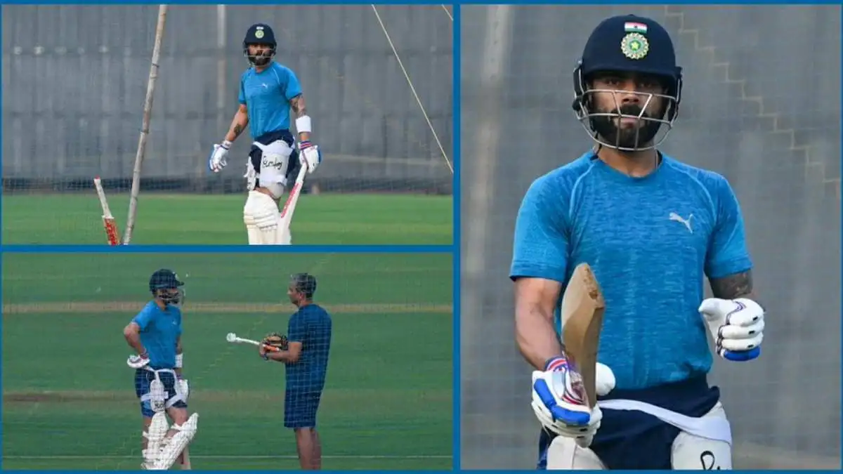 Virat Kohli’s Humble Gesture: Gifts Gloves to a Fan During Practice Session in Alibaug Ahead of Ranji Trophy Comeback vs Railways