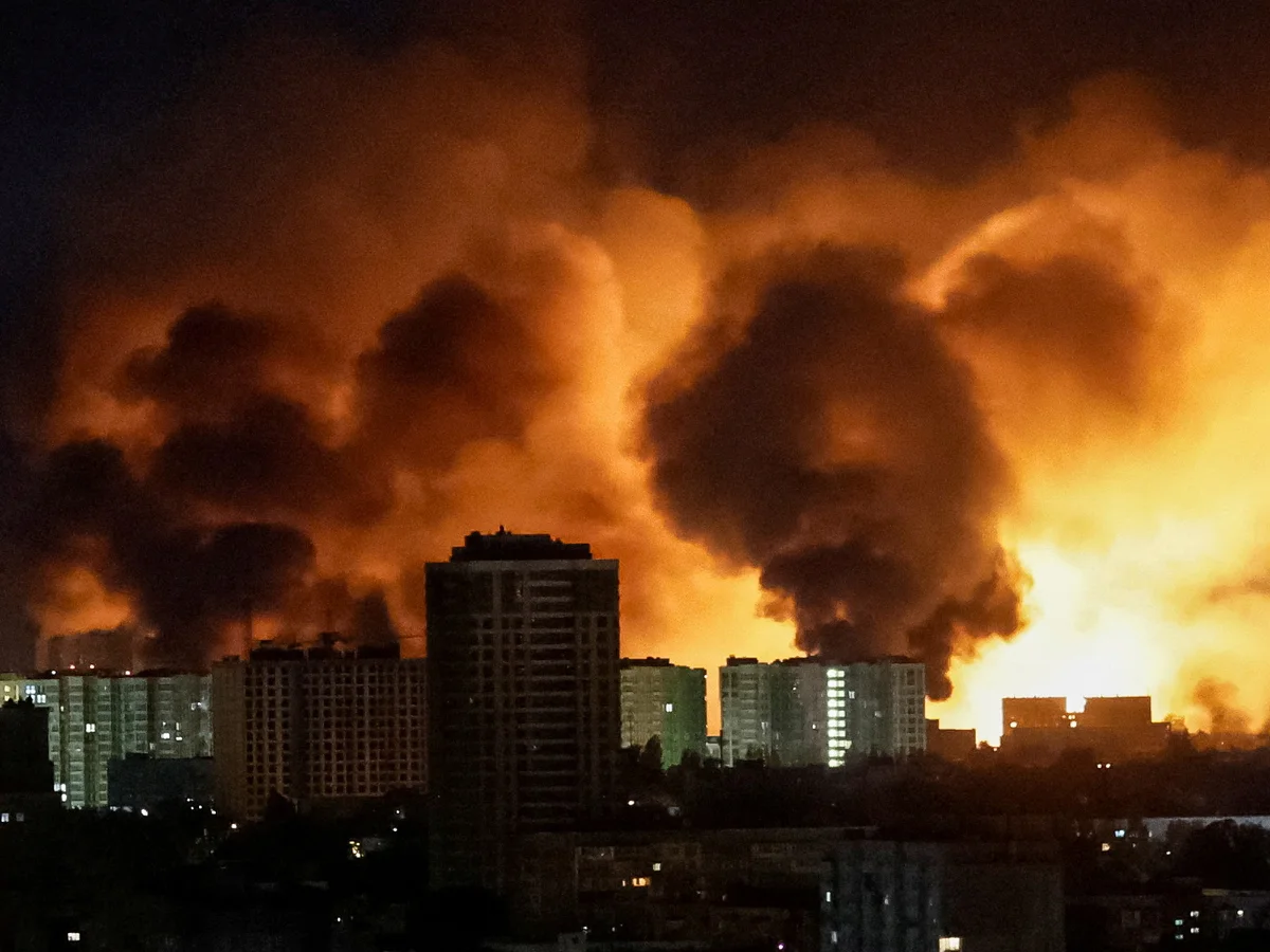 Russia Launches Massive Missile and Drone Assault on Kyiv, At Least 10 Killed as Ukraine Faces Fresh Wave of Attacks