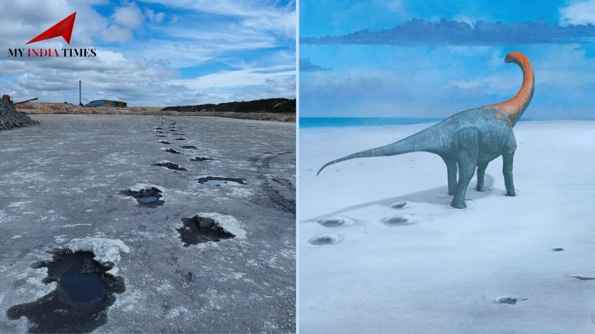 Dinosaur Highway with 200 Footprints from the Jurassic Period Found in the UK