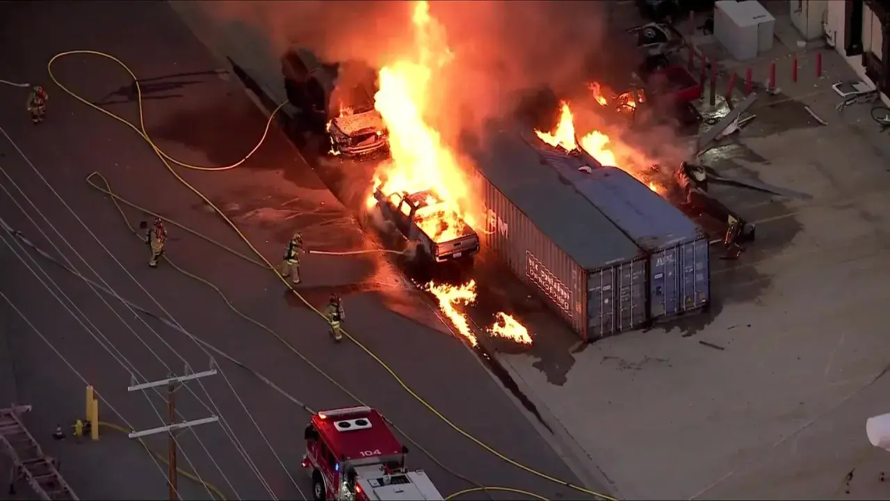 Three Killed As TV News Helicopter Crashes During Live Coverage Of Los Angeles Bus Crash